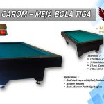 Minnova-Meja-Billiard-Carom-Bola-Tiga Tanpa Lobang