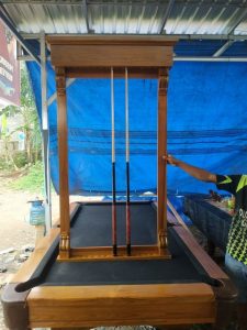 Rak Stik Billiard Classic dari Kayu Jati
